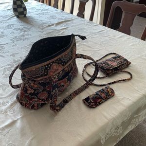 Vera Bradley purse, wallet and eyeglass case